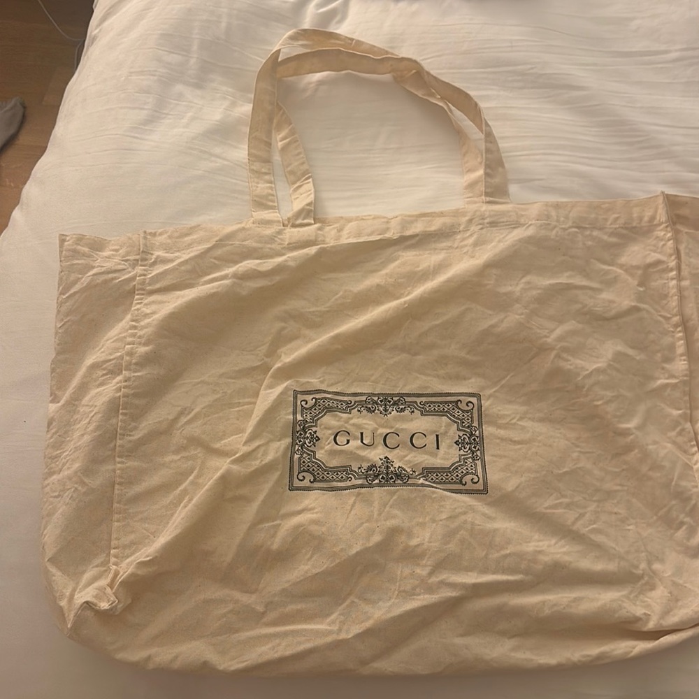Large Gucci Cloth Tote Bag